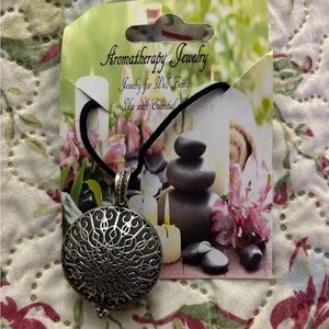 Intricate Silver Aromatherapy Necklace